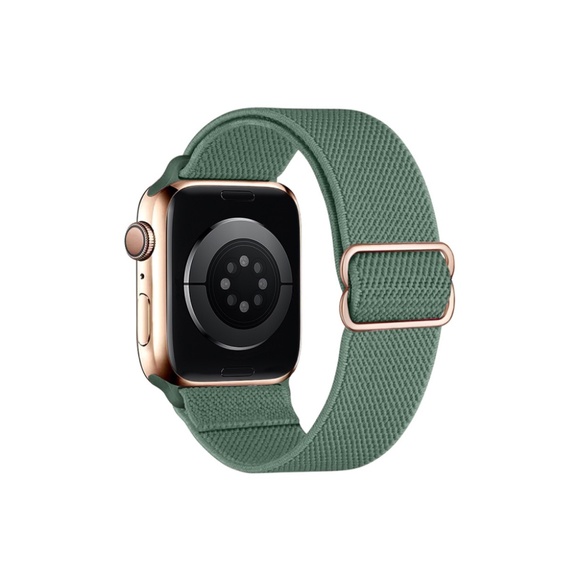Adjustable Nylon Apple Watch Strap with Buckle - Sea Foam Green - Picture 1 of 2